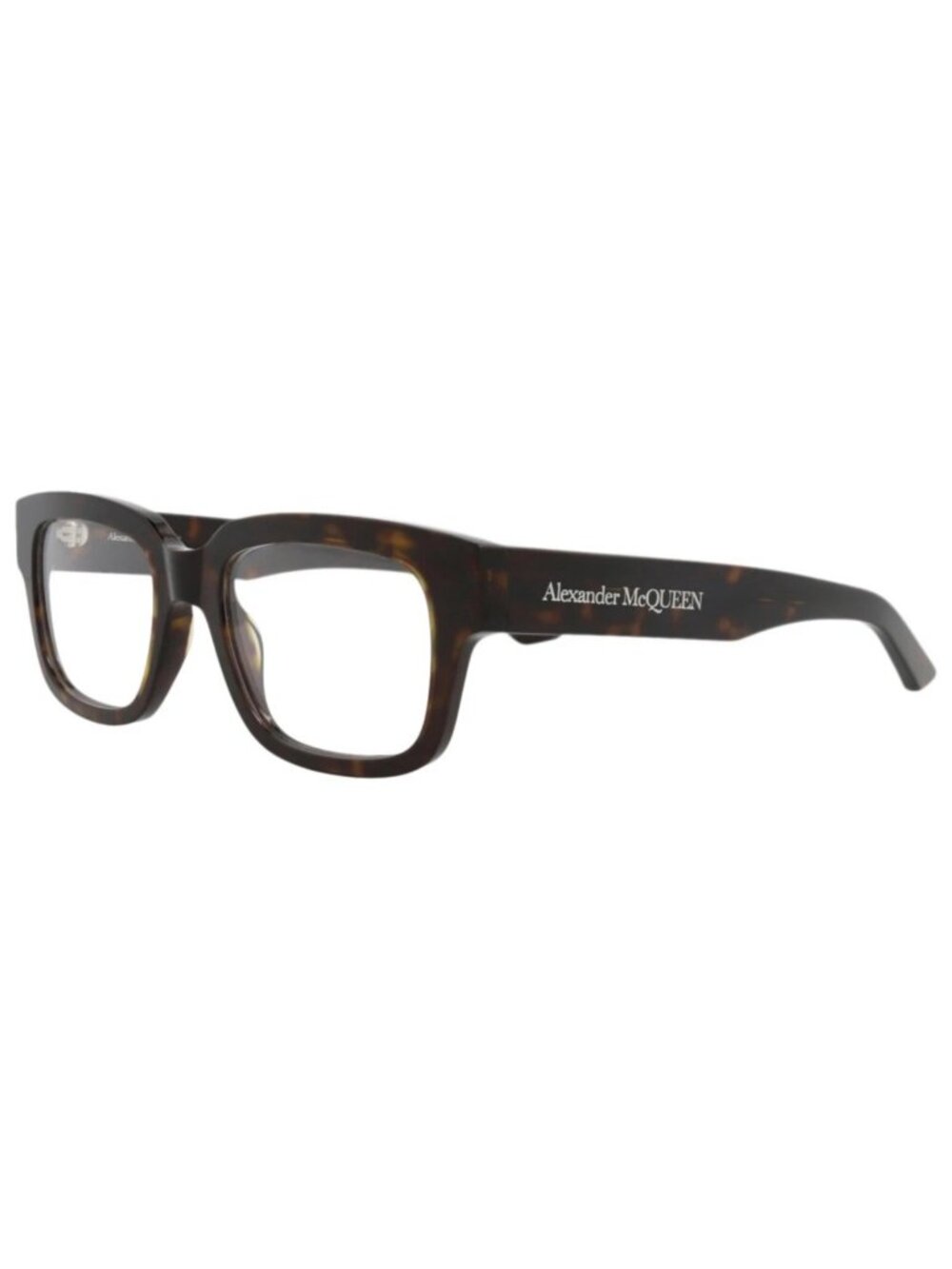 New Alexander McQueen Women's Eyeglasses Square Rectangle Recycled Acetate Frame